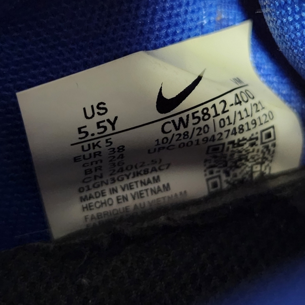 Nike Renew Run Hyper Blue Sneakers Shoes Size 5.5 Youth CW5812-400 Womens Size 7 - Picture 10 of 11